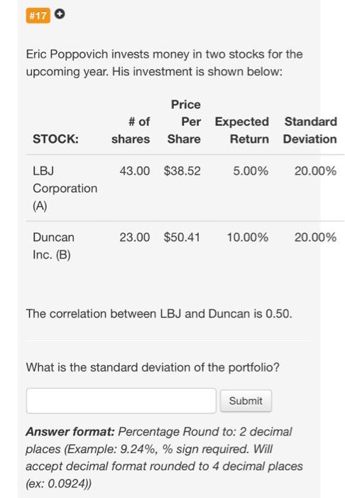 17. i need the CORRECT answer asap! I will give a thumbs