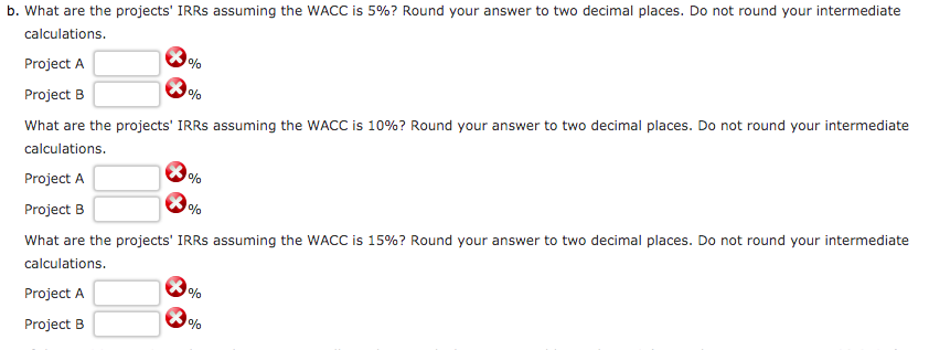 flows (in millions): Project A Project B -$27 -$25 $13 $14 $17