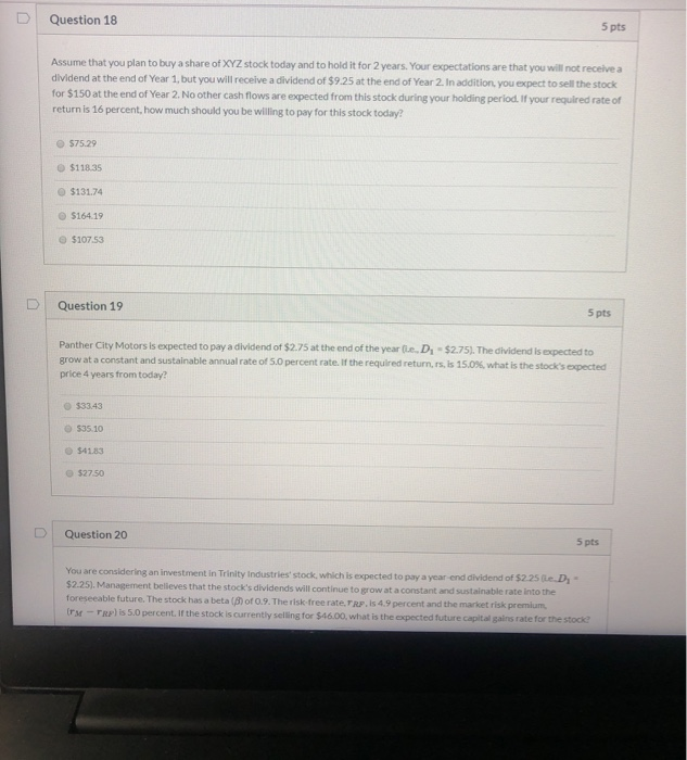  Answer all 3 PLEASEE! The choices for 20 arw a. 4.9%