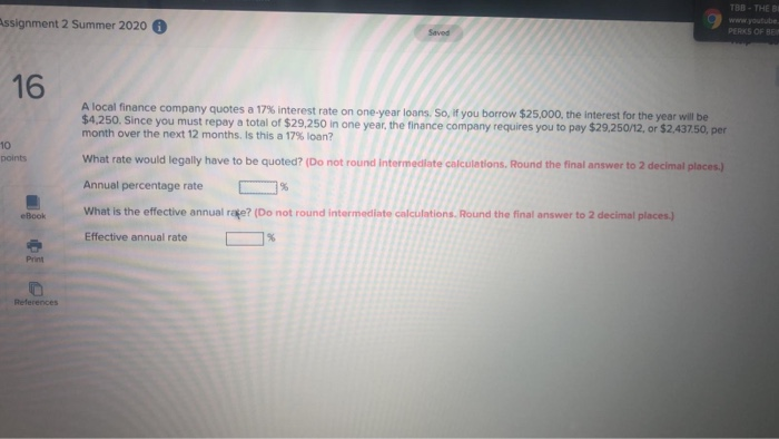  TBB - THE BI Assignment 2 Summer 2020 Saved PERKS OF