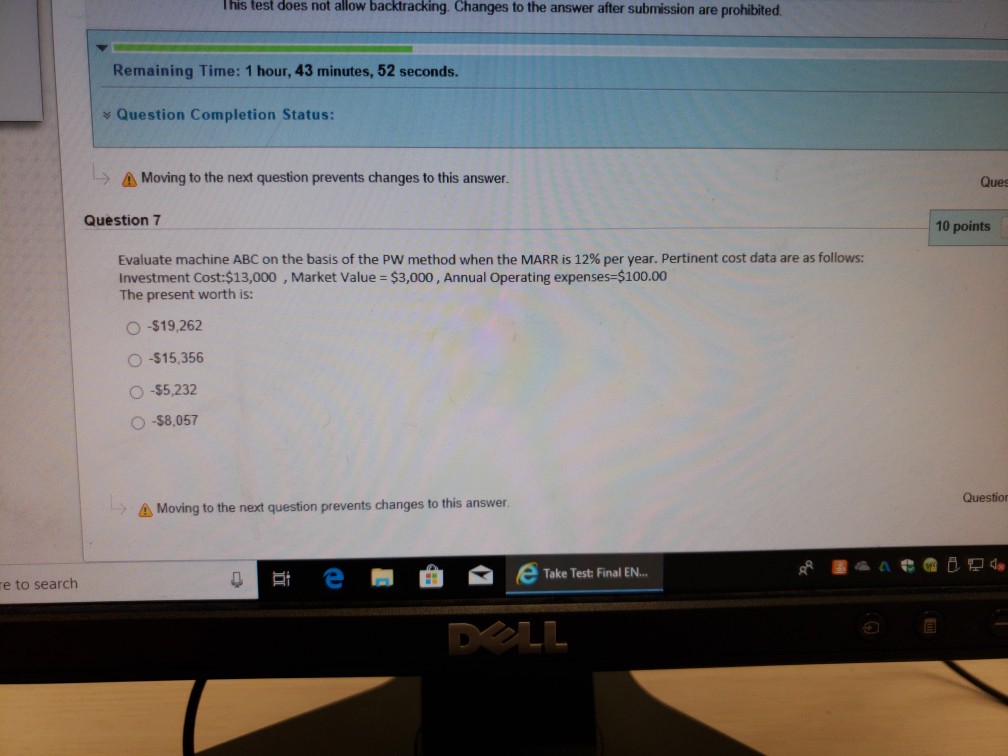 can anyone help me??? lhis fest does not allow backtracking. Changes