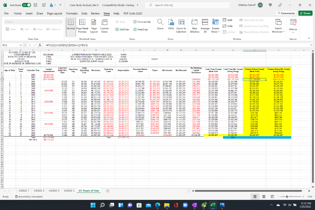 value, not sure how to calculate NPV and note sure how to