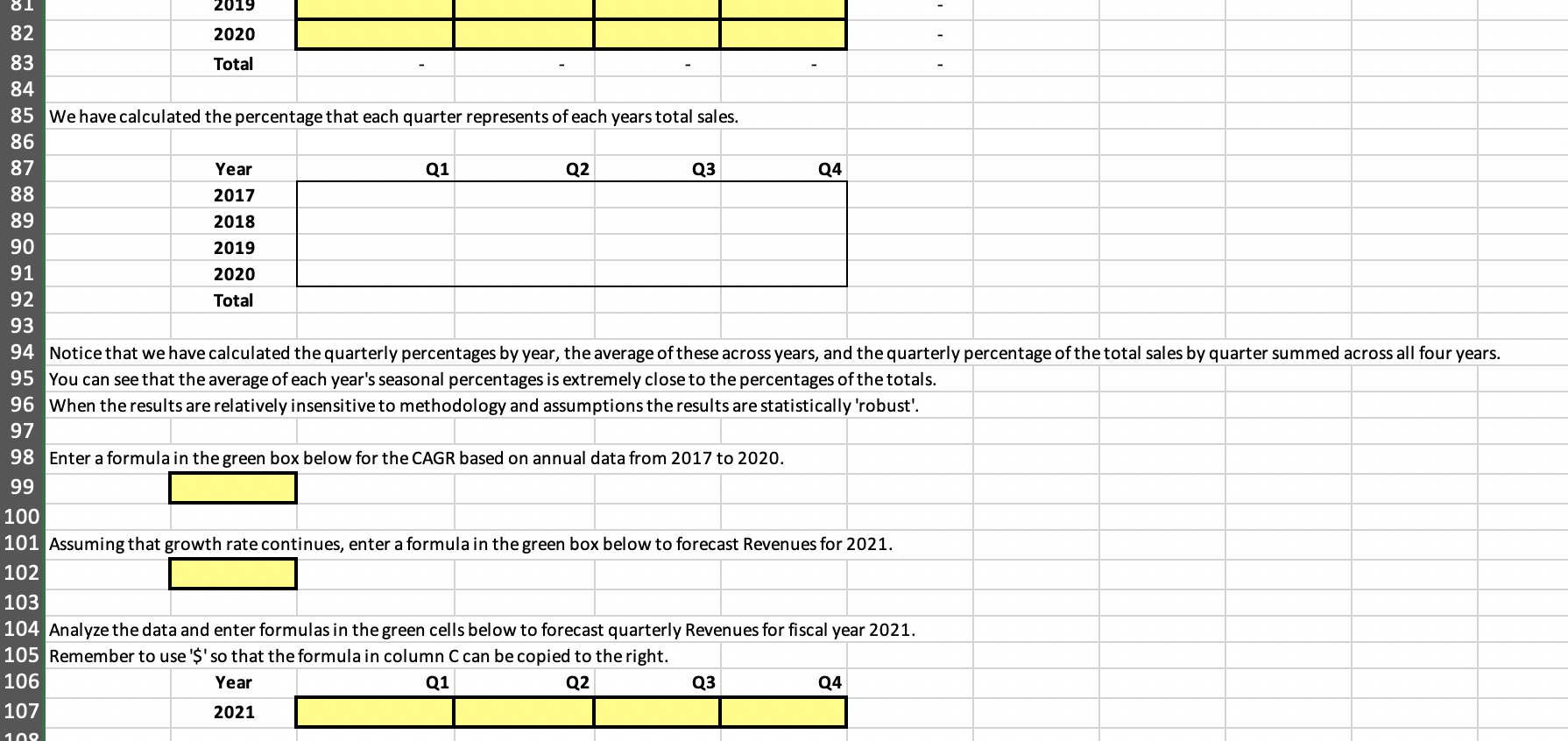 company that is highly seasonal around the Q4 holidays season. 52 You