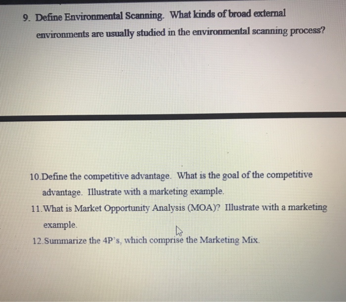 for the 2. What is a SBU (strategic business unit), and what