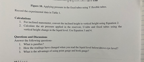 Scale Liquid Level (mm) Eye at the Liquid Level 276.5 Eye 100