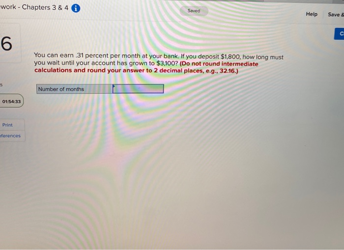  work - Chapters 3 & 4 A Help Save & You