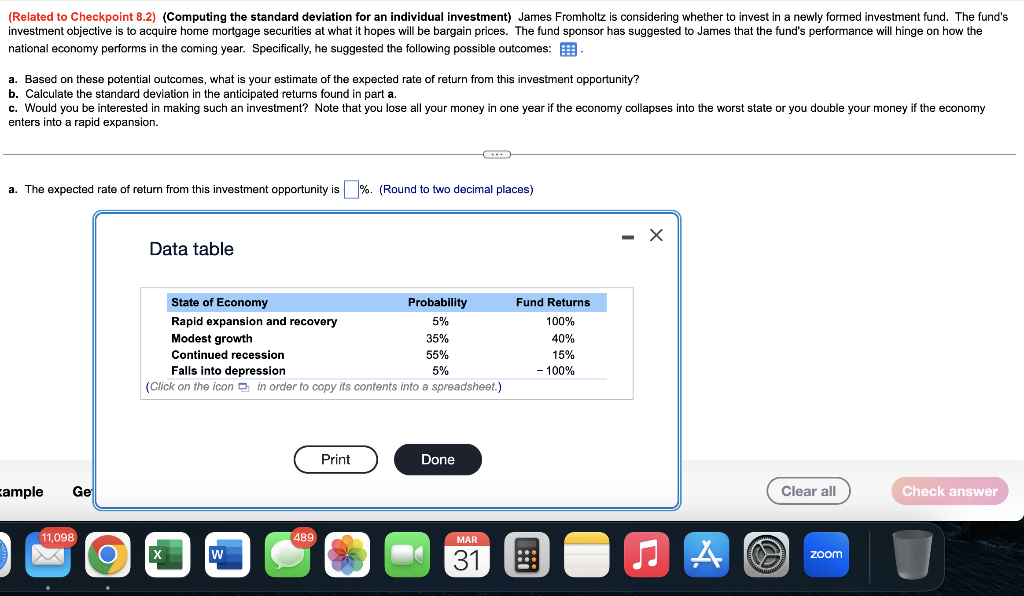 (Related to Checkpoint 8.2) (Computing the standard deviation for an individual