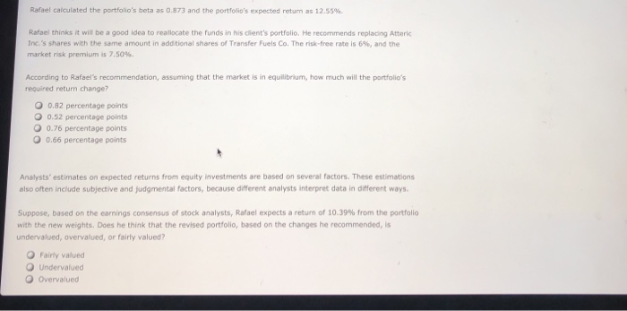 analyst at a wealth management firm. One of his clients holds a
