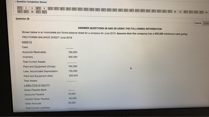  Question Completion Status: 36 37 38 39 40 Question 29 1