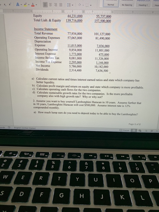 and answer related questions on separate answer sheet and upload your solutions