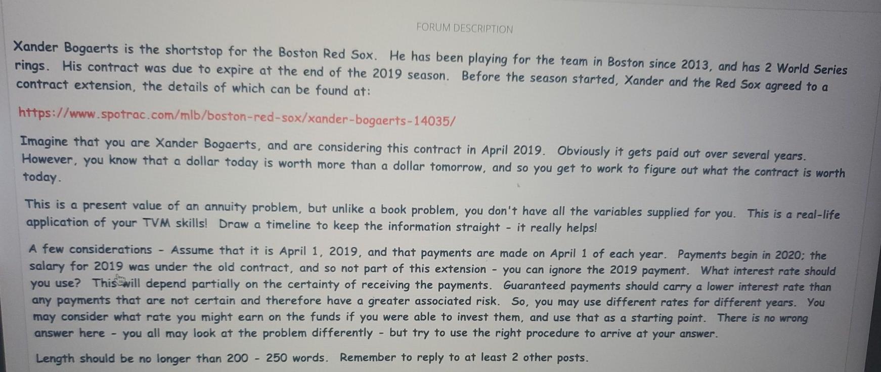 depend partially on the certainty of receiving the payments. Current Contract Xander