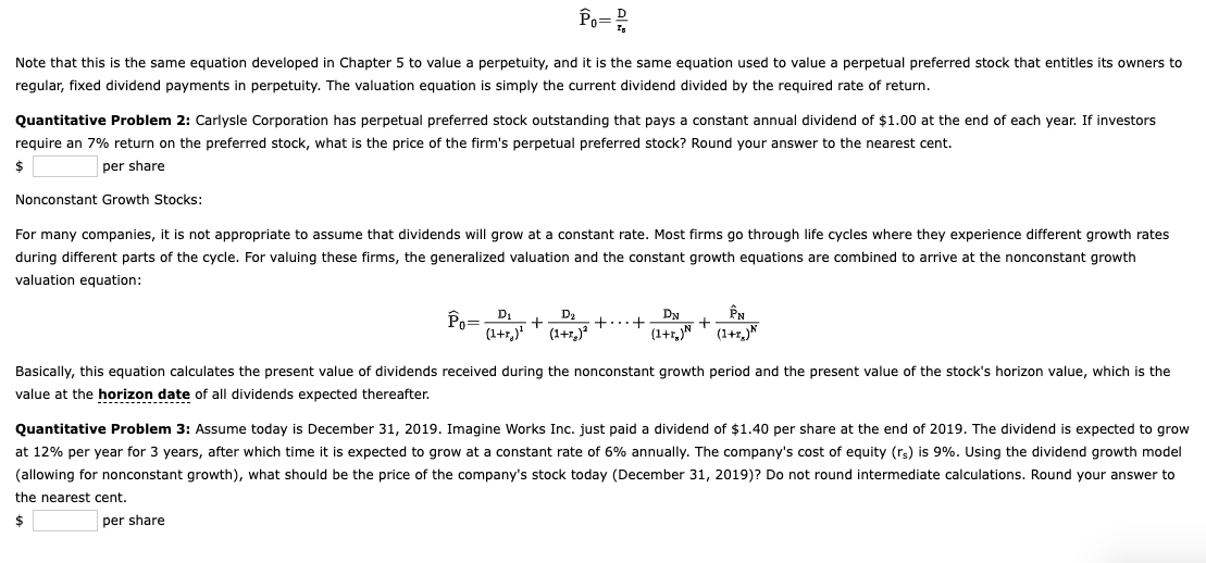 P0=IBD Note that this is the same equation developed in Chapter
