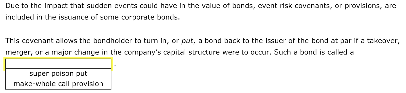 Bonds that offer a lower coupon rate than the market interest rate