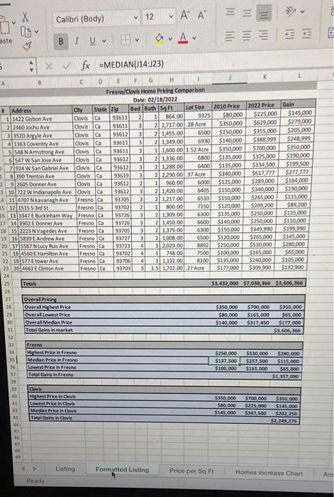 show specific formulas for excel. V # D Accounting $ % )