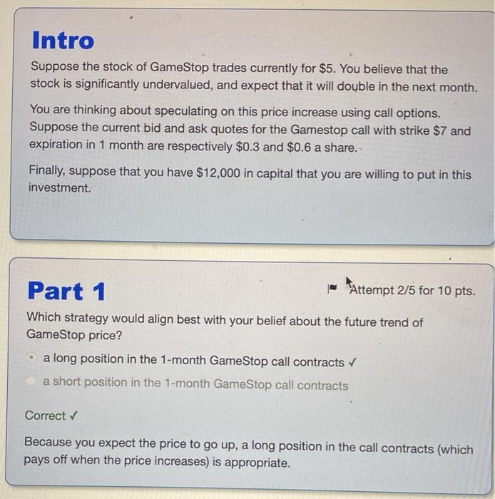  help with part 2, 3 and 4 please Intro Suppose the