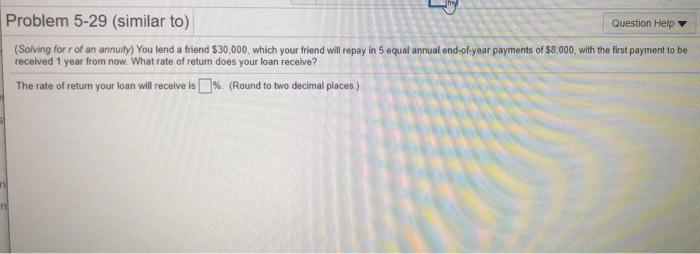 Question Help (Loan amortization) Mr. Bill S. Preston, Esq.purchased a new house