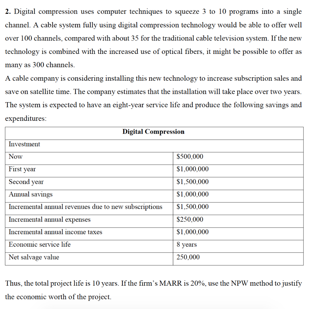 2. Digital compression uses computer techniques to squeeze 3 to 10