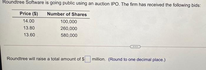 Please help me solve. I will leave a thumbs up!! Roundtree Software