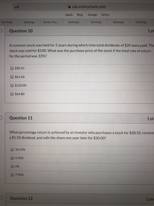  uta.instructure.com Apple Bing Google Yahoo Settings Settings Verify You... Settings Settings