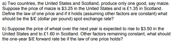 I need detailed solution for this problem: a) Two countries, the United