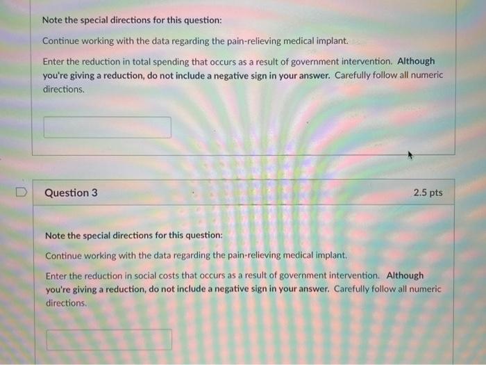 market for a type of medical implant used to treat pain conditions.