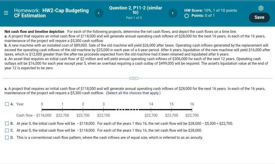 Please solve the question number 7 also E Homework: HW2-Cap Budgeting