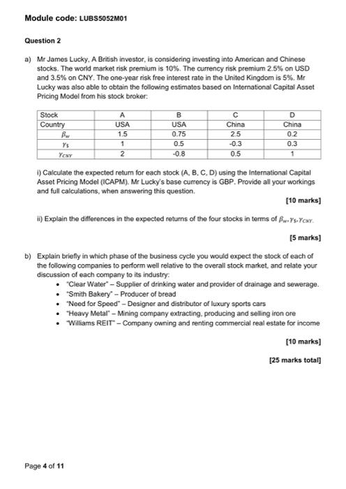  Module code: LUBS5052M01 China A USA 1.5 1 2 B USA
