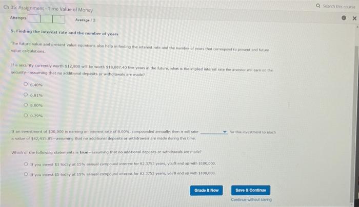 The future value and present value equations also help in finding the