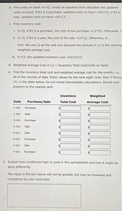 you learn to: 1. analyze the cost of inventory Items based on