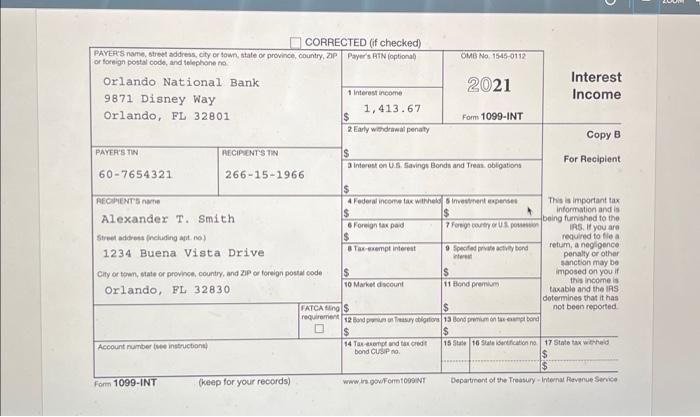 using the provided taxpayor information. The forms provided are for tax year