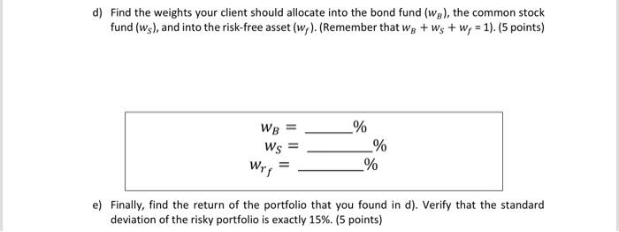 a standard deviation T of at most 12%. You can allocate your