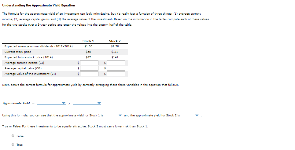 Understanding the Approximate Yield Equation The formula for the approximate yield