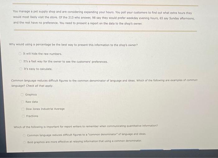 to your business reports. Interpreting quantitative eata in your reports heips support