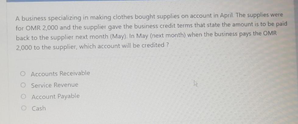  HI, I want the answer for this question please A business