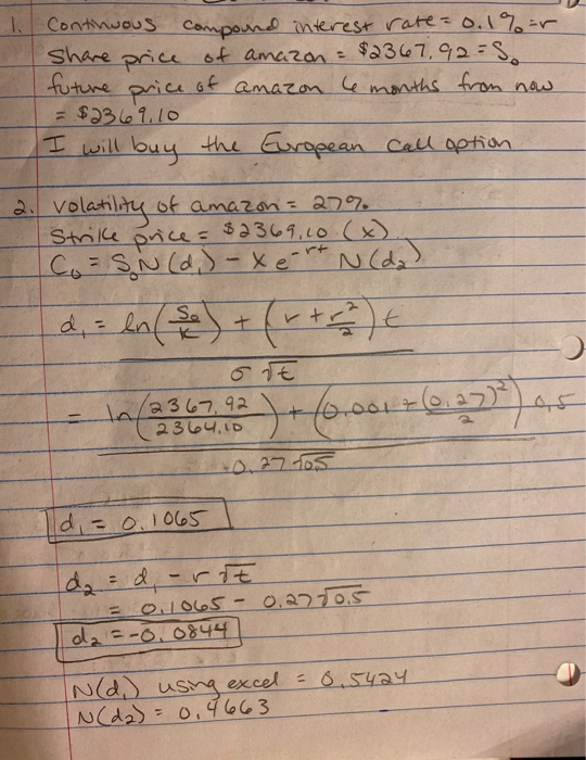 Today, the continuous compound interest rate is 0.1% and one share of