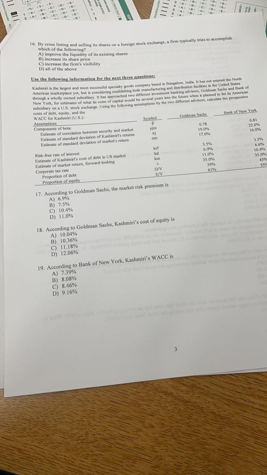  please help answering 17-19 :( 3A CA COMPLETELY W WARES RONS