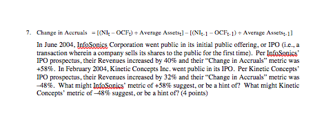  7. Change in Accruals = [(NI-OCF.) + Average Assetst] - [(NIE