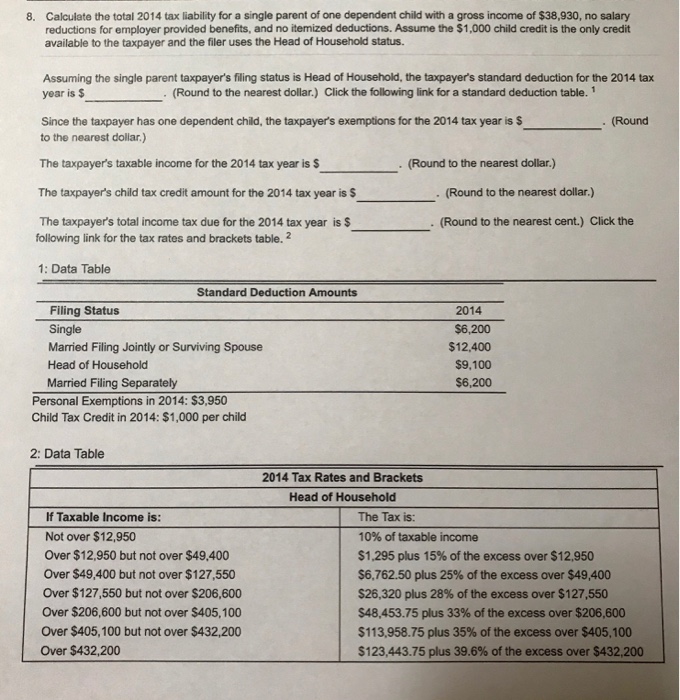  Please show all work and number each problem correctly! Calculate the