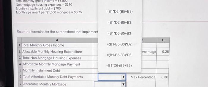 suggest that total affordable monthly det payments, including housing expenses, should not