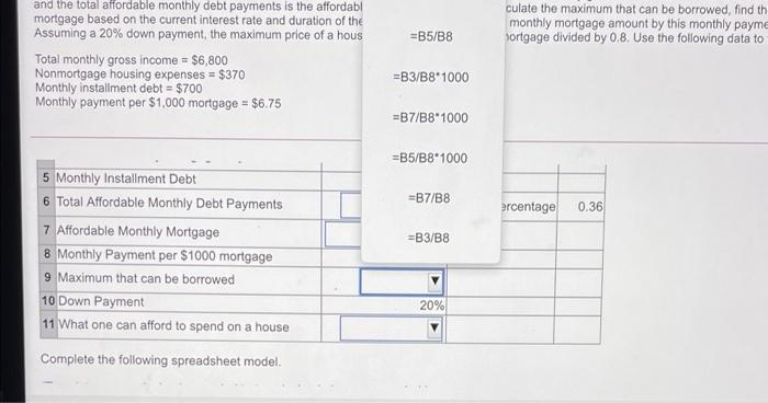 nonmortgage housing expenses and any other installment debt such as car loans,