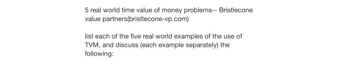 i need 2 different examples as i could only come up with