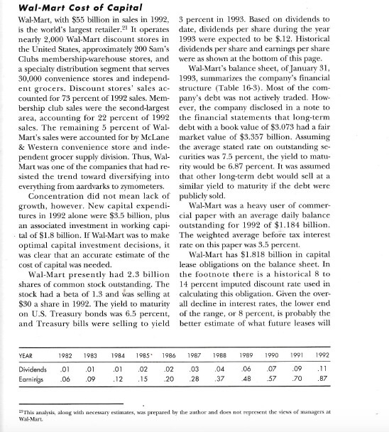 Find the markets value of 3 components - 1) Debt 2) Lease