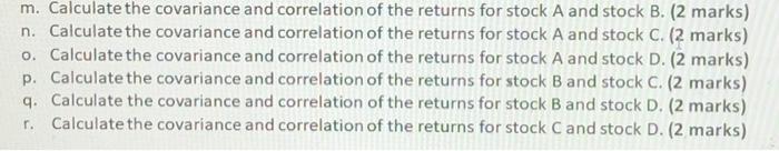 following investments and your friend has provided their expectations for the markets