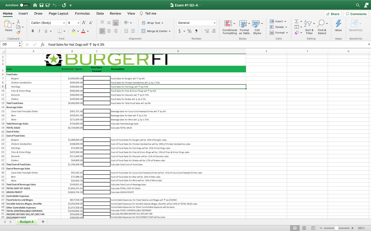 I need to help to complete with this Excel spreadsheet. Here