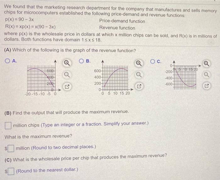  Please answer A, B, and C. We found that the marketing