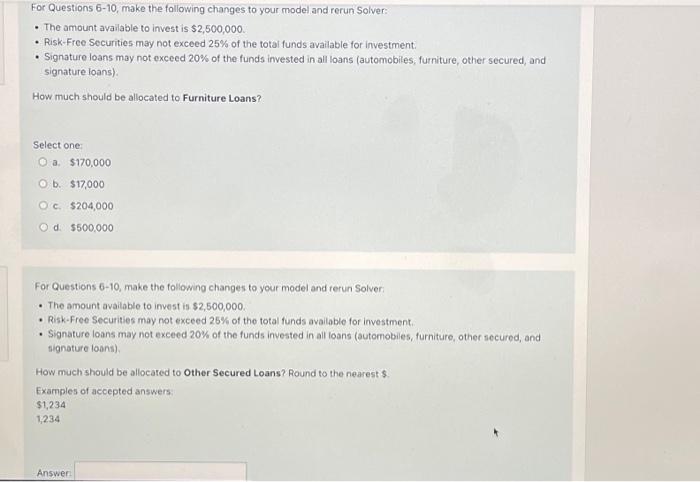 rates of return are as follows: The credit union will have $2