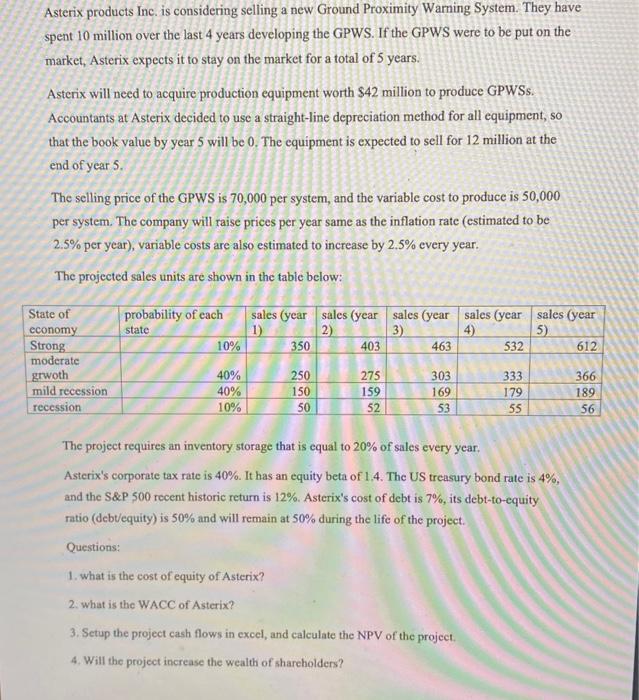  Please answer all questions for part 1&2 showing work if you