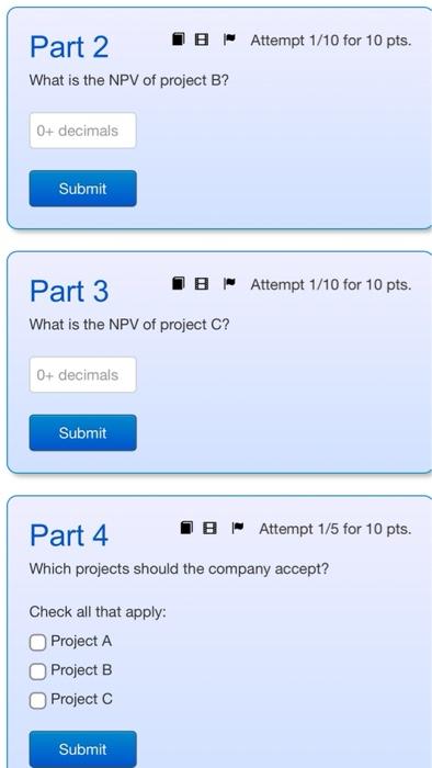 flow Cash flow in 1 year . -8,700 10,440 B -4,000 4,200