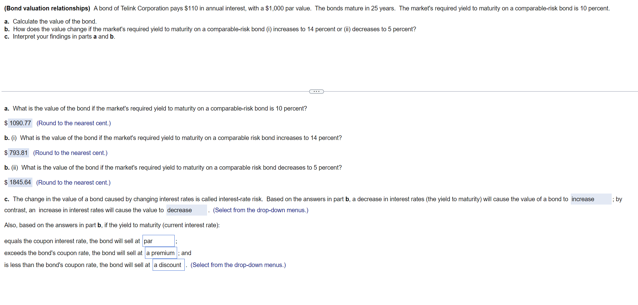  Please help with last part Also, based on the answers in