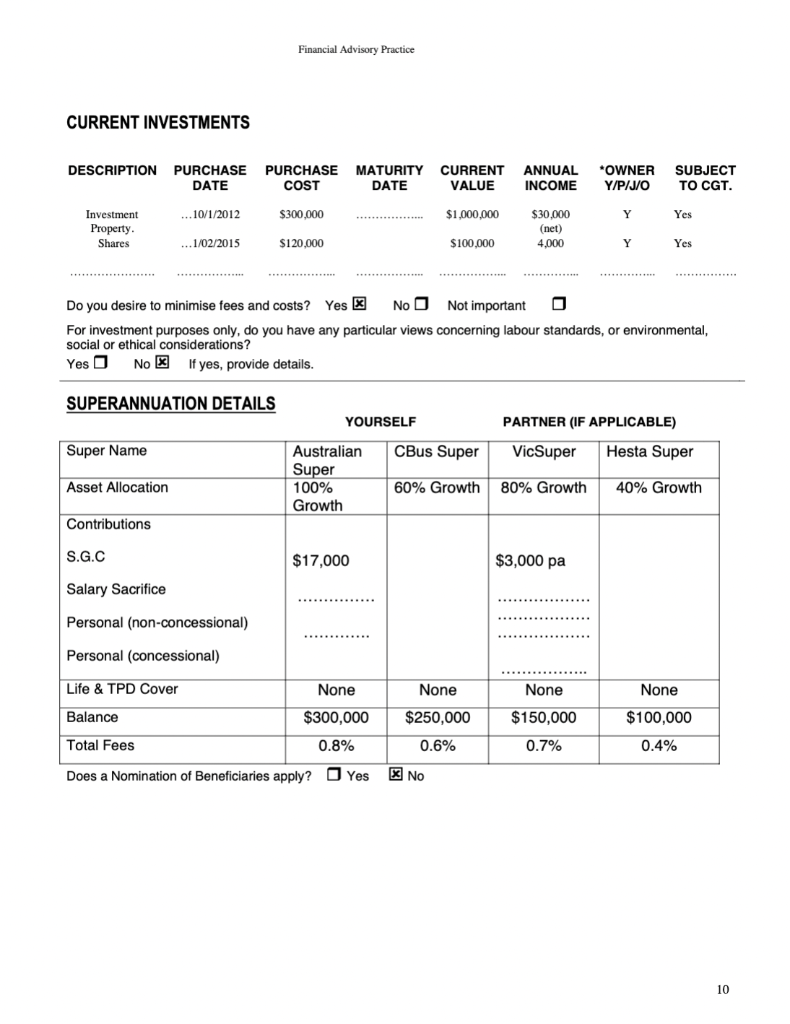 What would be the best method a financial planner could offer